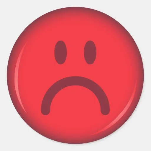 Cara sonriente enojada pouty infeliz roja pegatinas redondas de ... Cara sonriente enojada pouty infeliz roja pegatinas redondas de ...