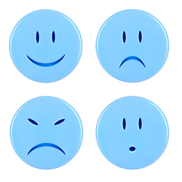 cuatro emoticonos azules — Foto stock © vladimirkim3722 #21664915