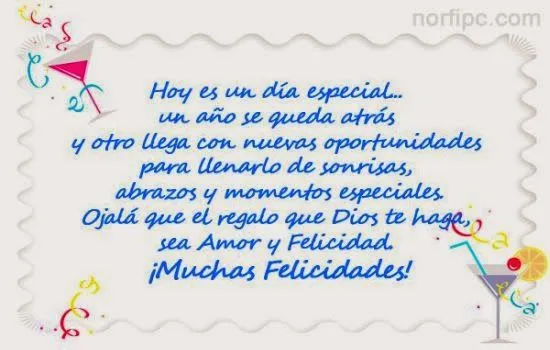 Emotivos mensajes para fiesta de cumpleaños ~ Frases de cumpleaños