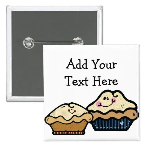 Empanadas del dibujo animado para empanada día el pin de Zazzle.