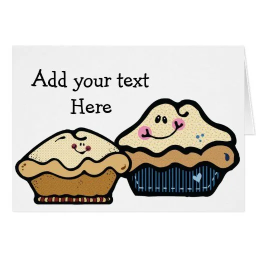 Empanadas del dibujo animado para empanada día el tarjeton de Zazzle.