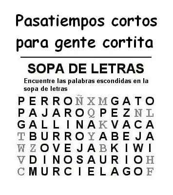 PASATIEMPOS CORTOS PARA GENTE “CORTITA” (FLOJA) | El MuNDO ESTa LoKO