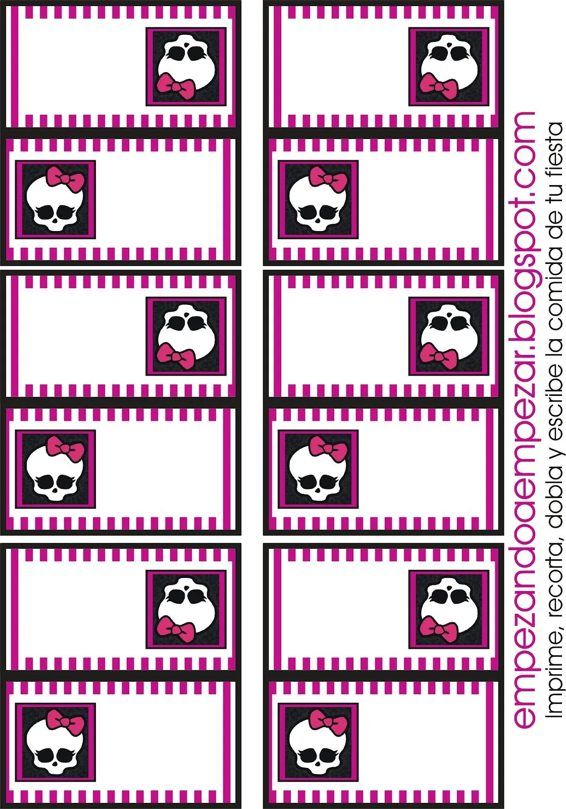 EMPEZANDO A EMPEZAR: Todo para tu fiesta Monster High ...