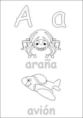 Dibujos que empiecen con la vocales para colorear - Imagui Dibujos que empiecen con la vocales para colorear - Imagui