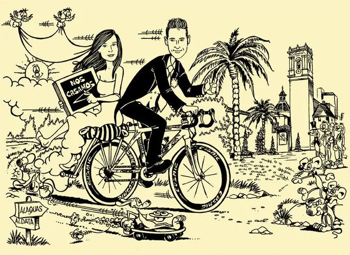 en-bici-con-pizarra-hacia-la- ...
