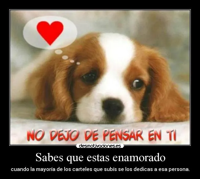 Sabes que estas enamorado | Desmotivaciones Sabes que estas enamorado | Desmotivaciones