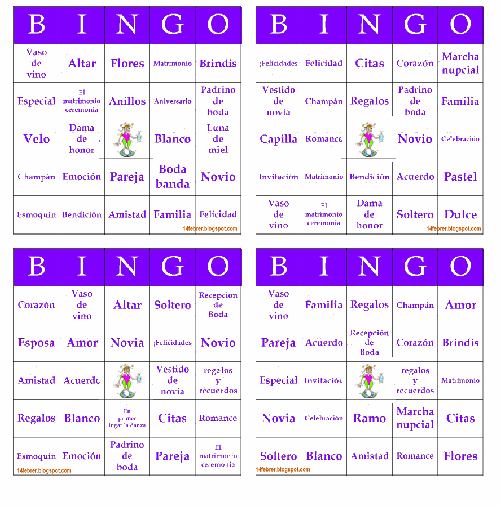 Descargar gratis bingo despedida de soltera frases amor | imagenes ...