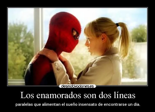 Los enamorados son dos líneas | Desmotivaciones