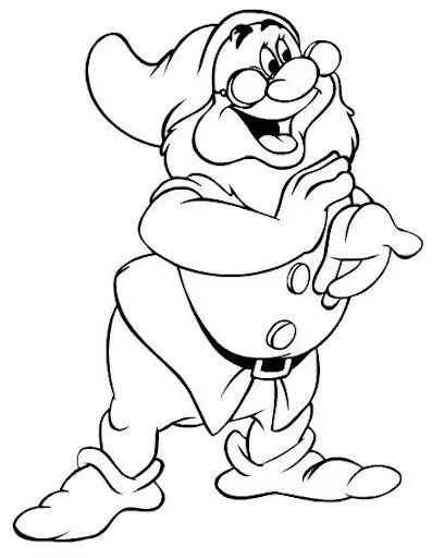 LOS SIETE ENANITOS PARA COLOREAR | Dibujos para colorear LOS SIETE ENANITOS PARA COLOREAR | Dibujos para colorear