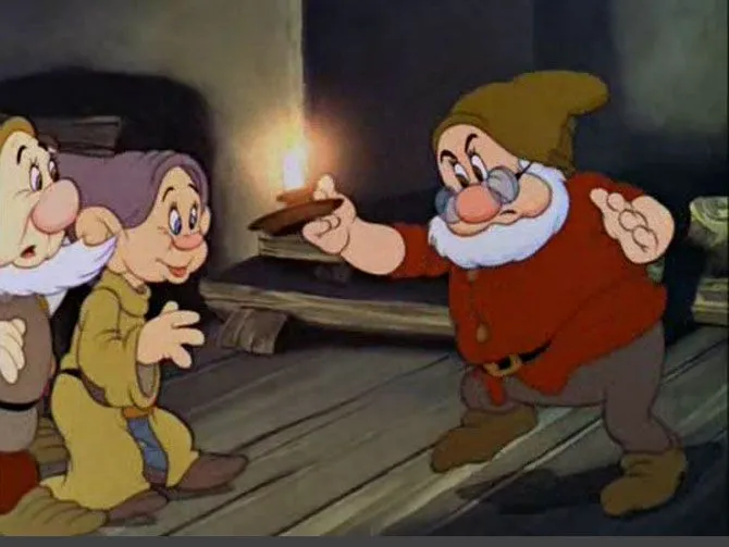 Los siete enanitos del cuento Blancanieves