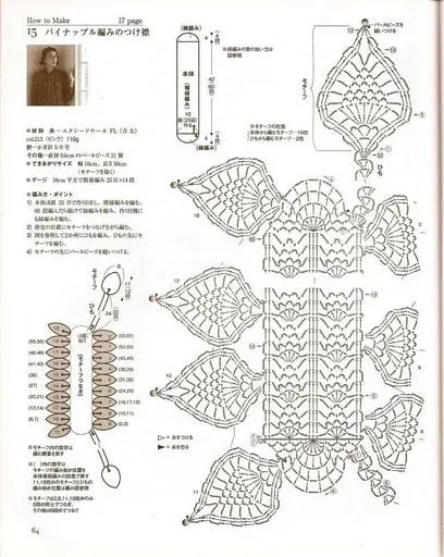 Me Encanta el Crochet: CUELLO EN PIÑAS