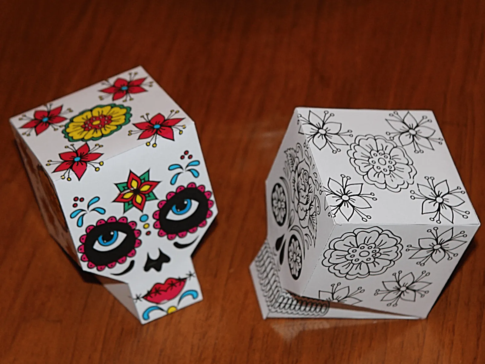 Me encanta escribir en español: Calavera de papel en 3D Me encanta escribir en español: Calavera de papel en 3D