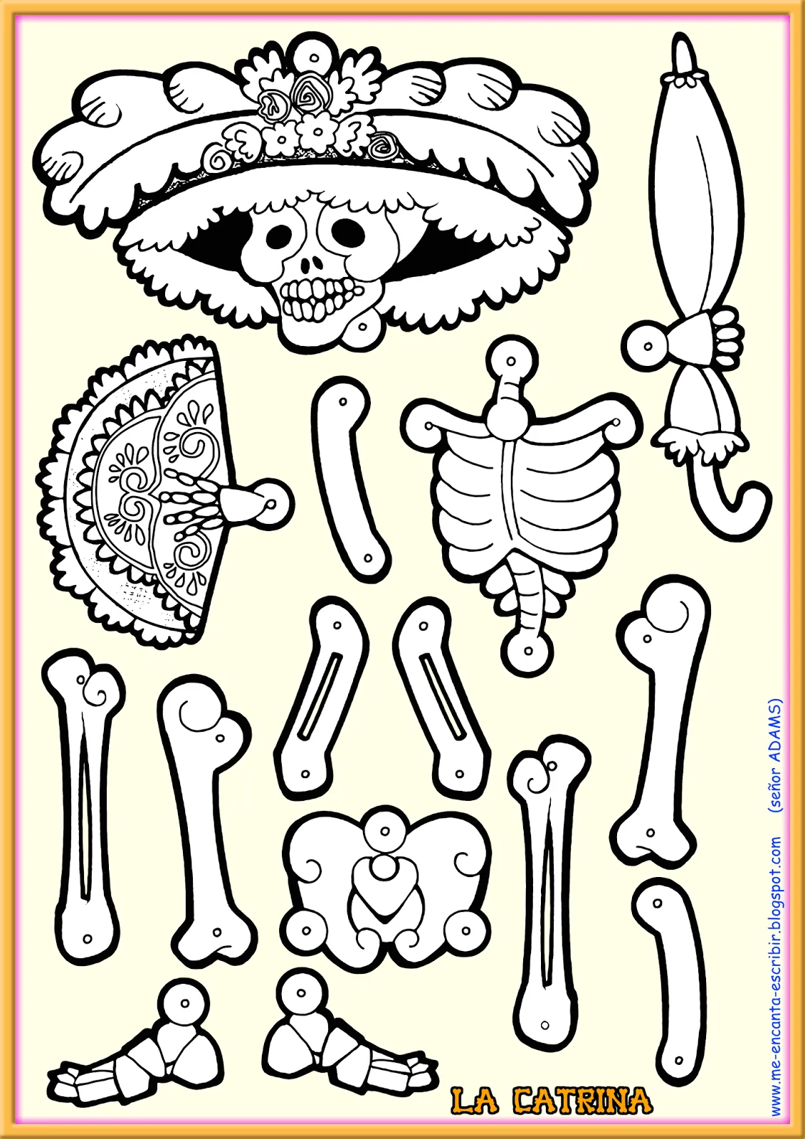 Me encanta escribir en español: El esqueleto de La Catrina. Me encanta escribir en español: El esqueleto de La Catrina.