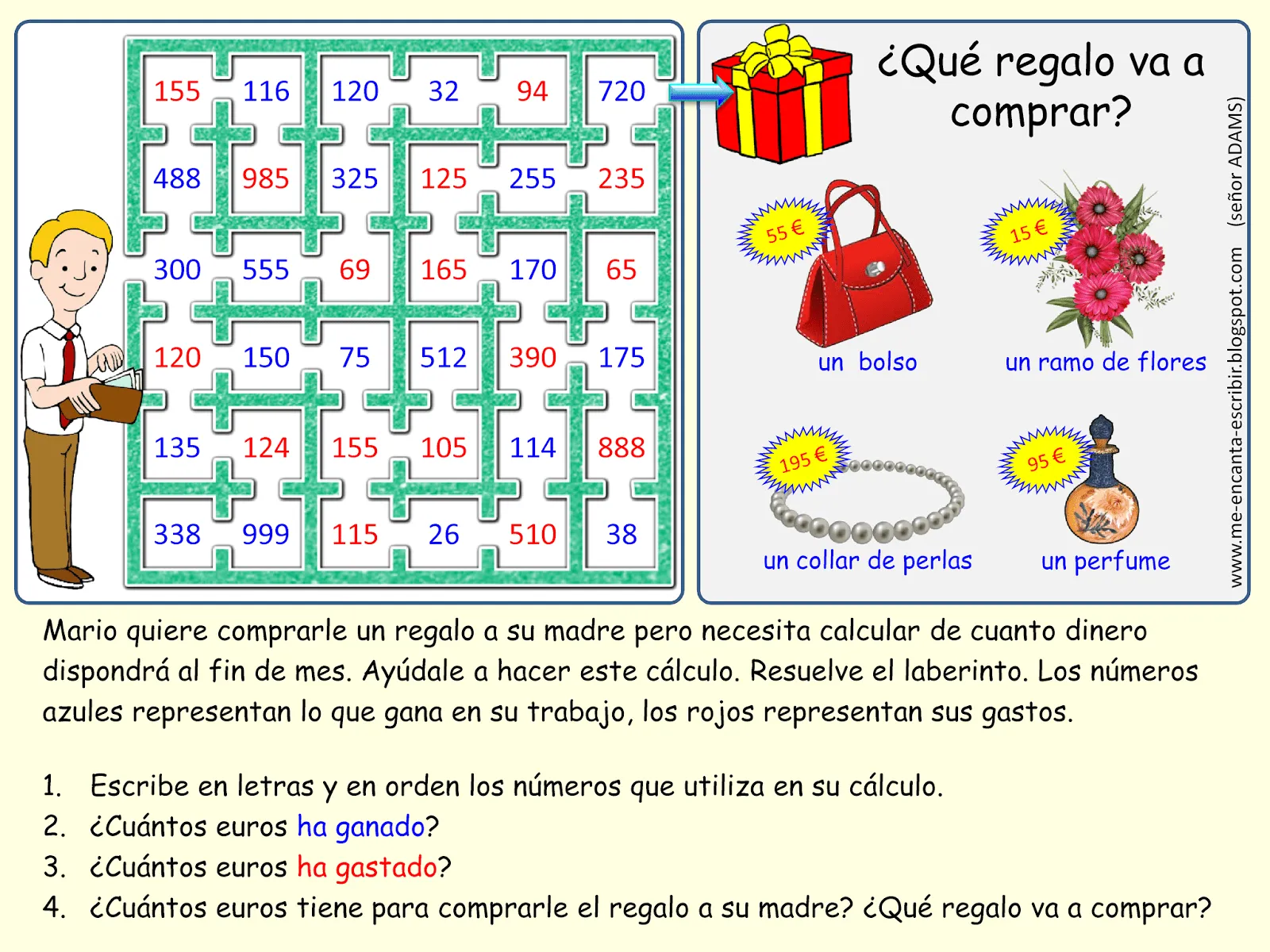 Me encanta escribir en español: ¿Qué regalo va a comprar ... Me encanta escribir en español: ¿Qué regalo va a comprar ...