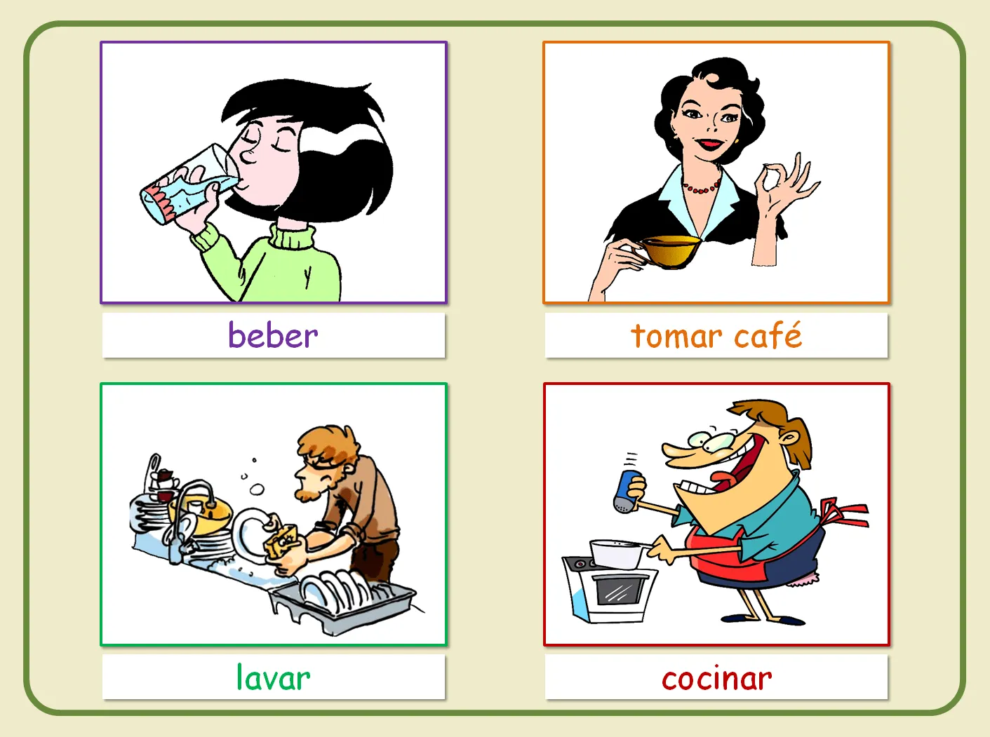 Me encanta escribir en español: Los verbos