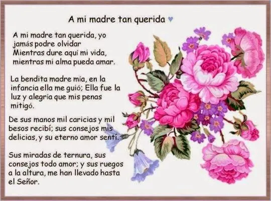 Encantadores poemas para mama en su dia ~ PENSAMIENTOS DE AMOR