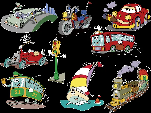 ENCANTO DE GIFS: Meios de transportes