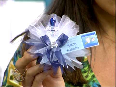 Como hacer encintados para baby shower niña facil paso a paso - Imagui