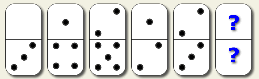 Encontrar la pieza de domino | elclubdelingenio.com.ar