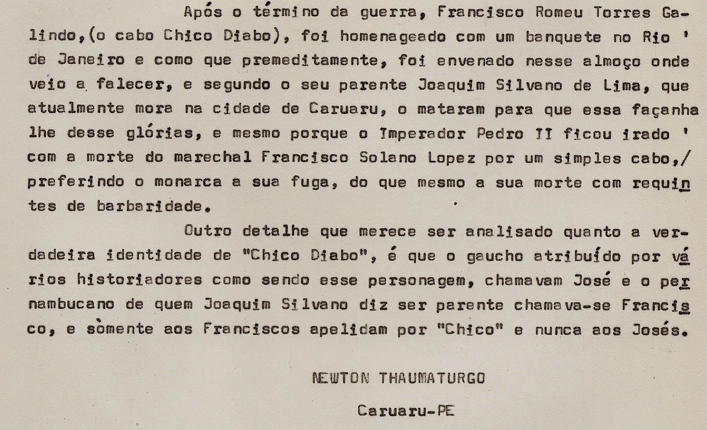 Municipalismo por Newton Thaumaturgo: TERIA SIDO "CHICO DIABO" O ... Municipalismo por Newton Thaumaturgo: TERIA SIDO "CHICO DIABO" O ...