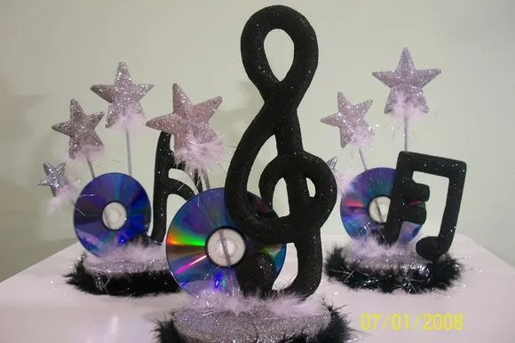 Enfeite De Mesa notas musicais | Ems and Mesas Enfeite De Mesa notas musicais | Ems and Mesas