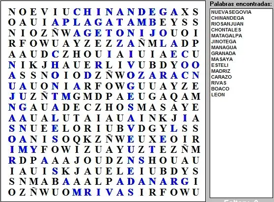Enfrentamientos: Solución sopa de letras 20 de noviembre