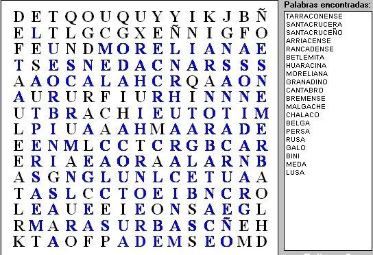 Enfrentamientos: Solución sopa de letras 24 de julio Enfrentamientos: Solución sopa de letras 24 de julio
