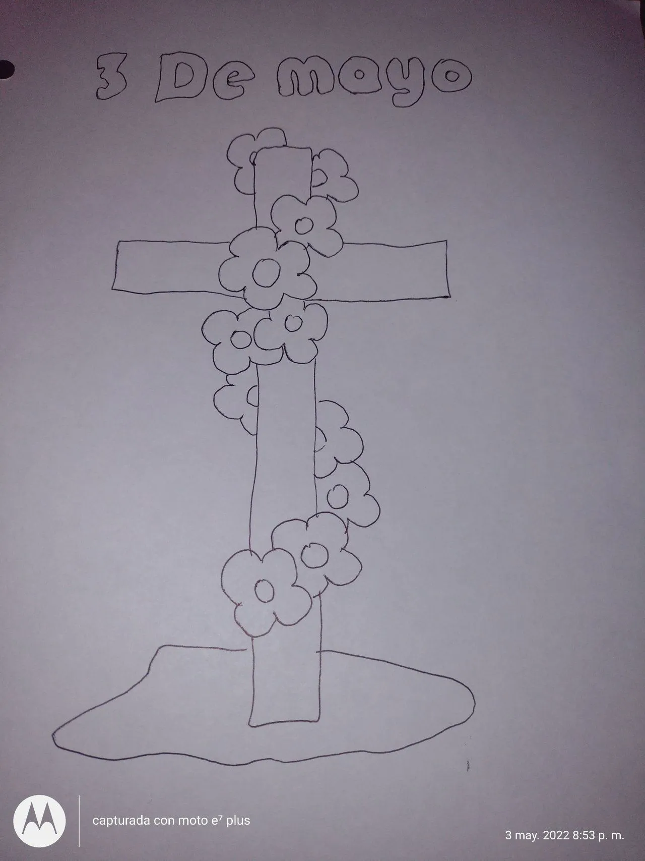 ENG\\ESP] sketch for coloring ephemeris to be celebrated may 3, feast of  the cross - boceto para colorear efemérides a celebrar 3 de mayo día de la  cruz | PeakD