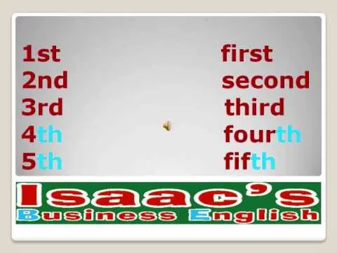 English lesson ORDINAL NUMBERS clases de Ingles - YouTube English lesson ORDINAL NUMBERS clases de Ingles - YouTube