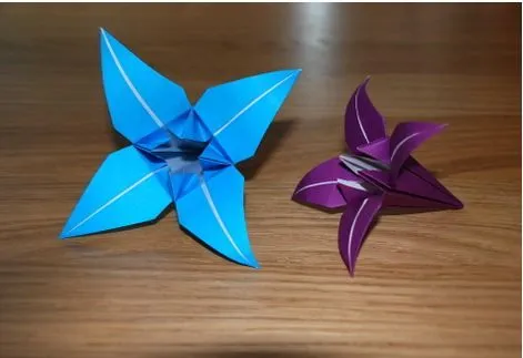 Como hacer una Flor de Origami - enrHedando Como hacer una Flor de Origami - enrHedando