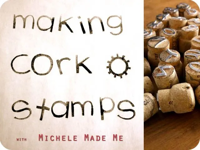 Como hacer un Sello para Estampar con un Corcho - enrHedando
