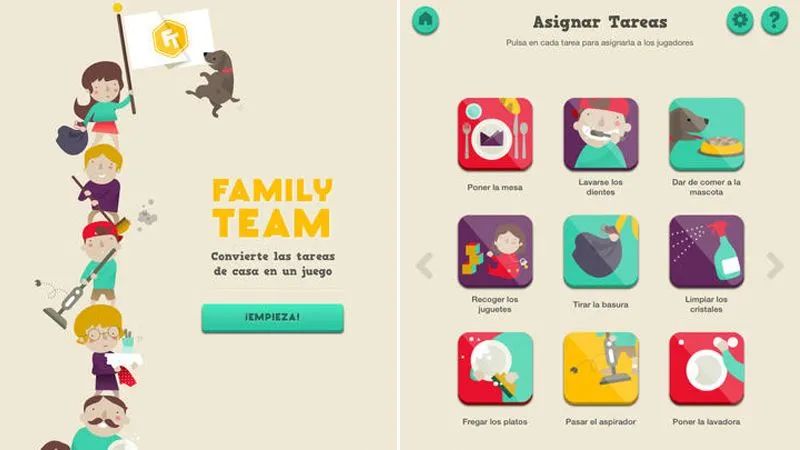 Enseña las tareas domésticas a los niños con Family Team - Flota