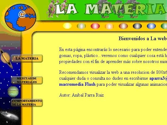 Enseñanza de la Química en edades tempranas: Páginas web con ... Enseñanza de la Química en edades tempranas: Páginas web con ...