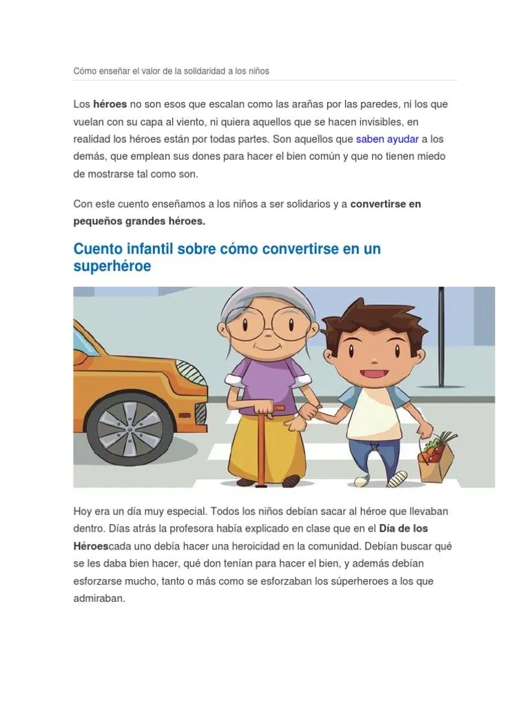 Cómo Enseñar El Valor de La Solidaridad A Los Niños | PDF | Piratería | Ocio Cómo Enseñar El Valor de La Solidaridad A Los Niños | PDF | Piratería | Ocio