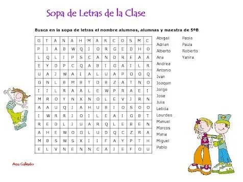 Entertaiment for kids: Sopa de Letras para Niños