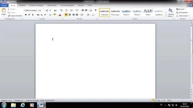 Entorno de word - Imagui