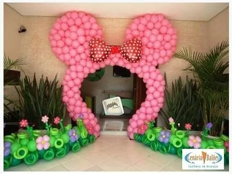 Entrada Minie mouse | Balloon archs/ Arco con globos | Pinterest ...