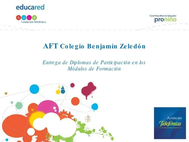 Entrega de diplomas cursos de formación