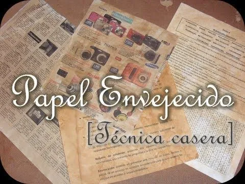 Cómo Envejecer papel [Técnica casera] - YouTube