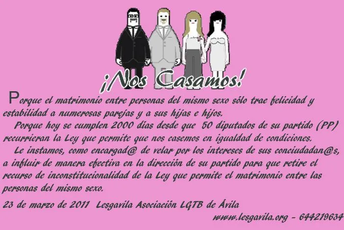 Enviamos invitaciones de boda a los alcaldes del Partido Popular ... Enviamos invitaciones de boda a los alcaldes del Partido Popular ...