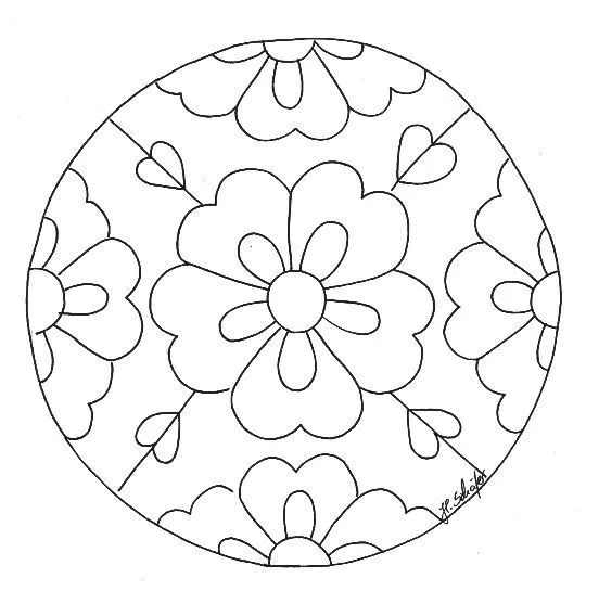 Mandalas para pintar infantiles - Imagui