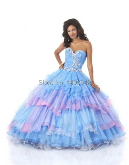 Envío gratis 2014 colores del arco iris vestidos quinceañera ...