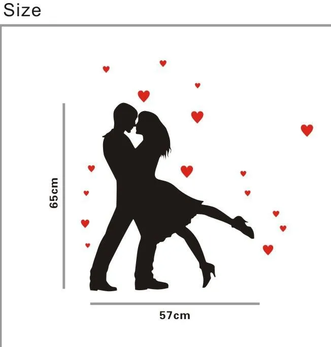 Envío gratis pareja besándose amantes de la danza Wall Art ... Envío gratis pareja besándose amantes de la danza Wall Art ...