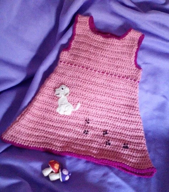 ENVIO GRATIS. Vestido de niña bebé de 3 a 6 por CositasGanchillo ENVIO GRATIS. Vestido de niña bebé de 3 a 6 por CositasGanchillo