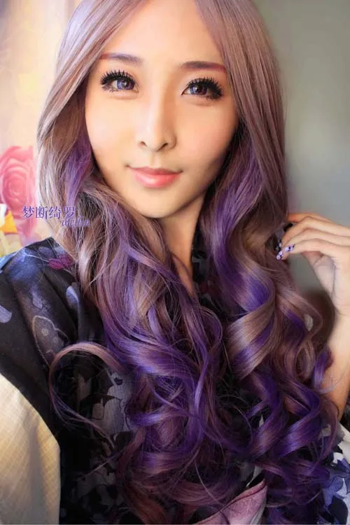 Envío libre de moda el romance pelo rizado pelucas nueva peluca ...