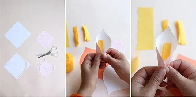 Cómo envolver regalos con flores de papel - Manualidades de papel ... Cómo envolver regalos con flores de papel - Manualidades de papel ...
