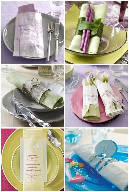 Envolviendo servilletas