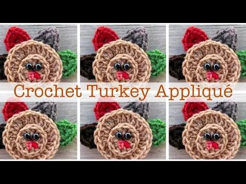 Episode 126: How To Crochet An Easy Turkey Applique - YouTube
