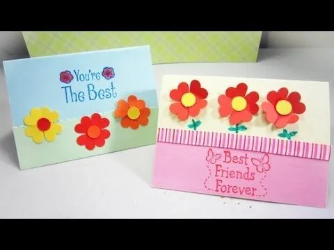 Episodio 546- Cómo hacer una tarjeta con florecitas de corazones ... Episodio 546- Cómo hacer una tarjeta con florecitas de corazones ...