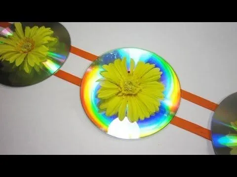 Episodio #564- Cómo hacer una linda decoración con cds reciclados ... Episodio #564- Cómo hacer una linda decoración con cds reciclados ...